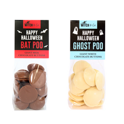 Bat Poo & Ghost Poo Chocolate Buttons