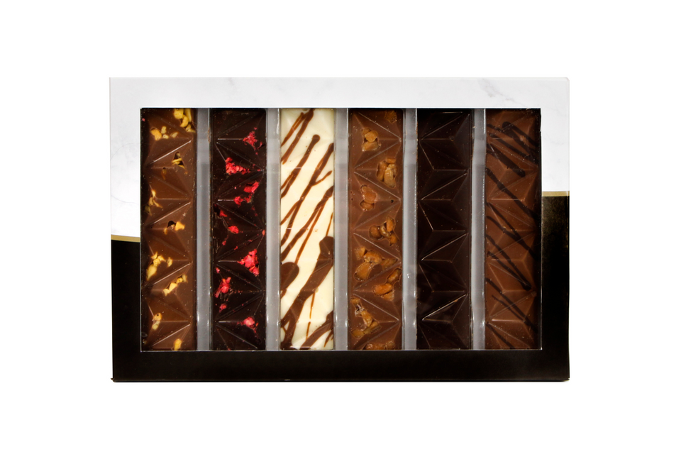 Selection of 6 Solid Chocolate Sticks xx