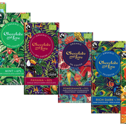 Chocolate and Love Fairtrade Organic Chocolate Bars