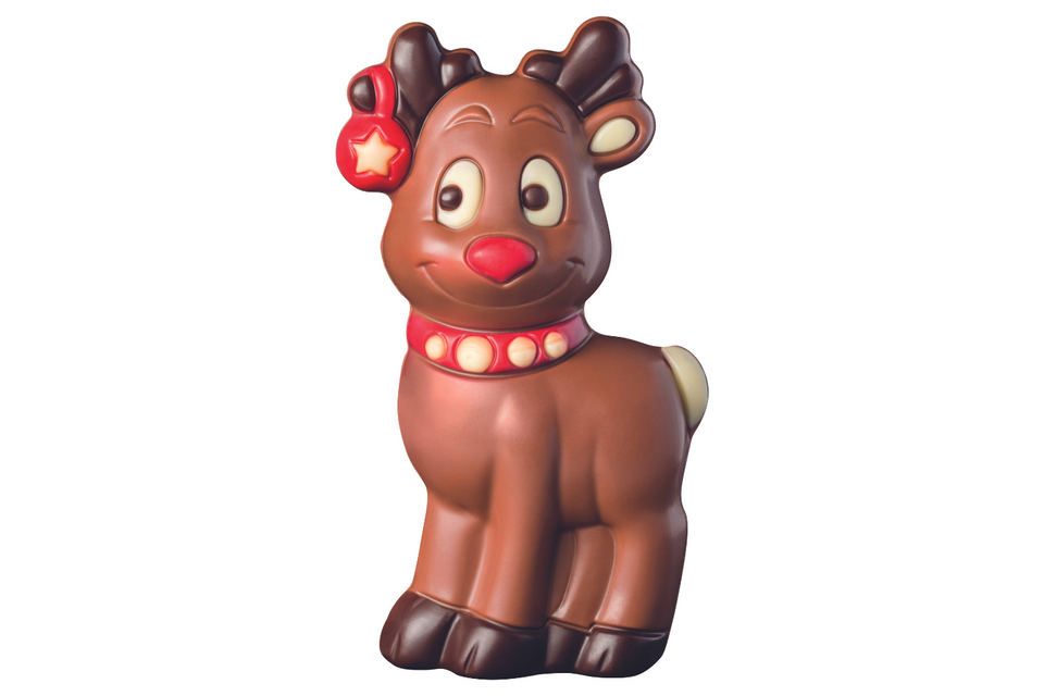 Decorated Milk Chocolate Reindeer Figure xx