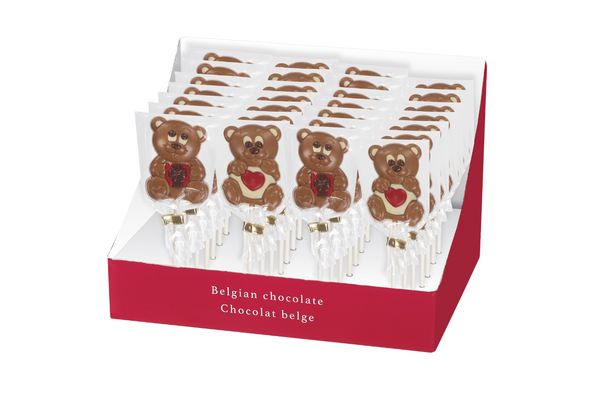 Decorated Milk Chocolate Sweety Bear Lollipops