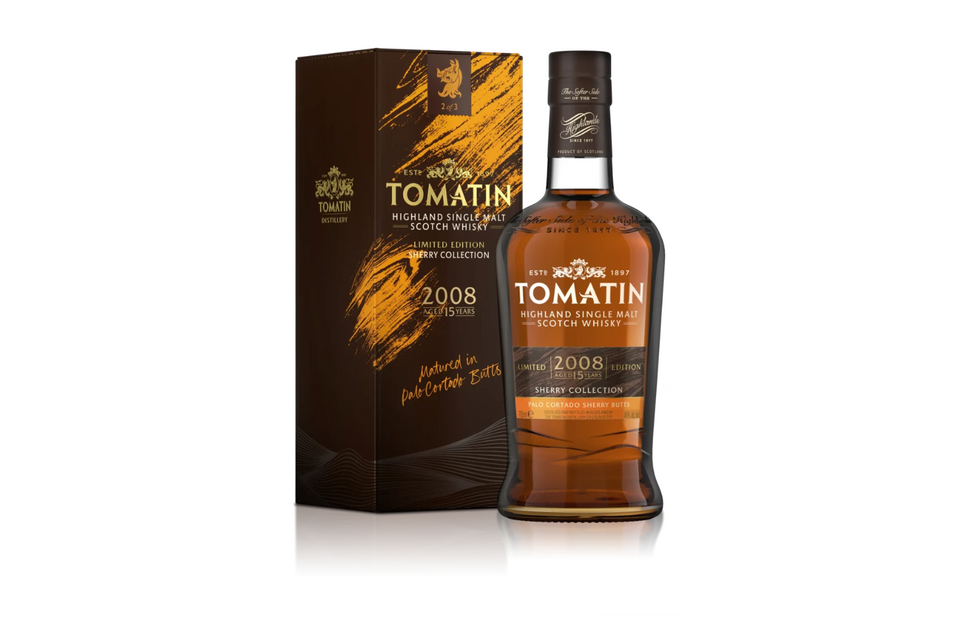 06 - Tomatin 15 Year Old Palo Cortado Sherry Cask 46% Single Malt Scotch Whisky 70cl xx