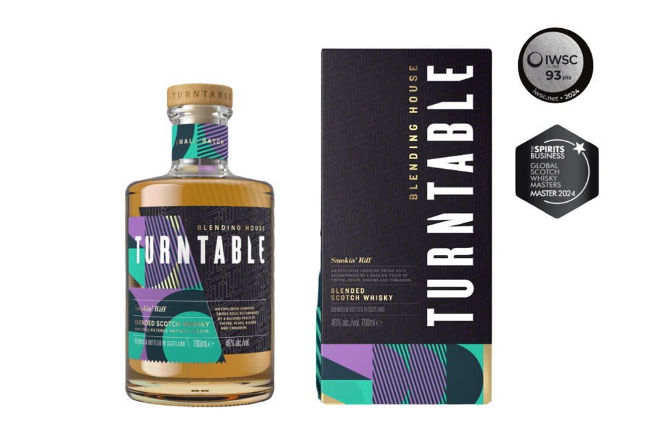 Turntable - Smokin' Riff 46% Blended Scotch Whisky 70cl xx