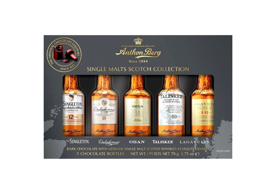 Anthon Berg Single Malt Scotch Whisky Collection (5pc) xx