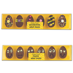 Milk Chocolate Half Easter Eggs in Gift Pack